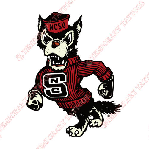 North Carolina State Wolfpack Customize Temporary Tattoos Stickers NO.5491